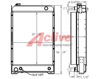 Caterpillar D4C III Radiator