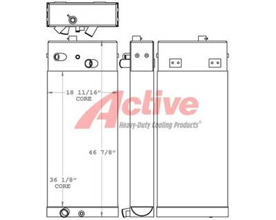 Caterpillar D6N Radiator