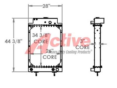 Crane Carrier (CCC) Radiator for a Crane Carrier