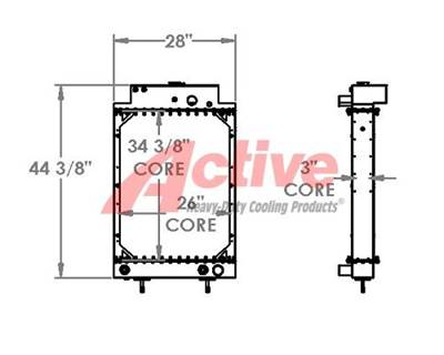Crane Carrier (CCC) Radiator for a Crane Carrier