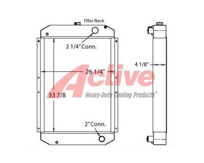 Cummins Radiator for a Cummins GGKD-5744207