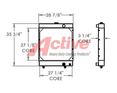 Case 621B Radiator