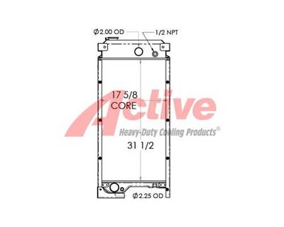 Case Radiator for a Case PTO UNIT