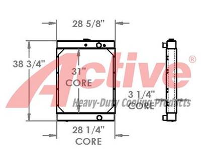 Case 721C Radiator