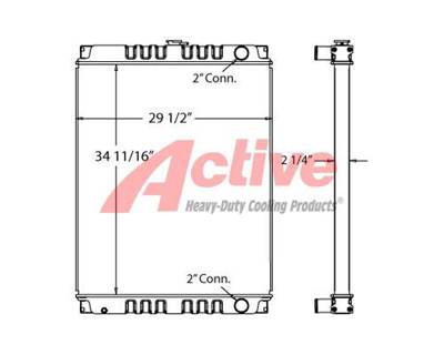 Case CX210 Radiator