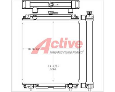 Case CX50B Radiator for a Case CX50B Mini Excavator