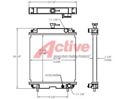 Case DV23 Radiator