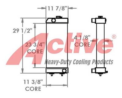 Caterpillar 308E Radiator for a Caterpillar 308E Mini Excavator