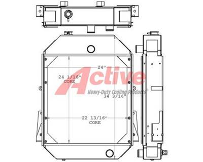 Caterpillar 446 Radiator for a Caterpillar 446 Backhoe