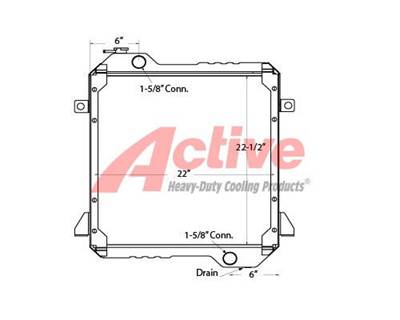 Caterpillar 908 Radiator for a Caterpillar 908 COMPACT WHEEL LOADER