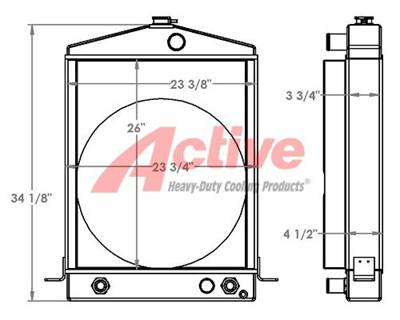 Clark Radiator for a Clark 75A II Wheel Loader