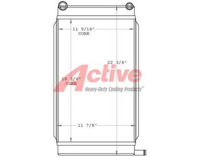 Cummins Radiator for a Cummins 67L15B / 10HDKCA-11506