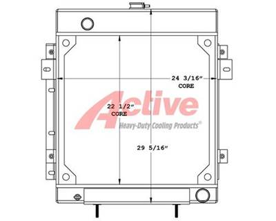 Gradall Radiator for a Gradall Telehandler