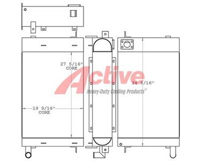 Grove RT650E Radiator for a Grove RT650E Crane