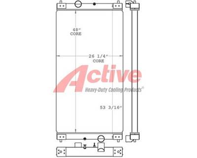 Ingersoll-Rand Radiator for a Ingersoll Rand DEFG-7636596