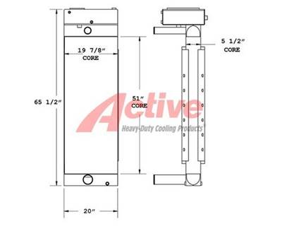 Ingersoll-Rand Radiator for a Ingersoll Rand Tampock Gator