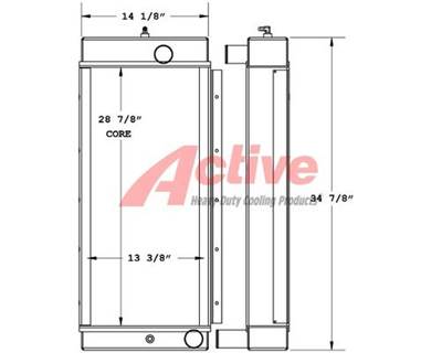 Ingersoll-Rand Radiator for a Ingersoll Rand D250PDX