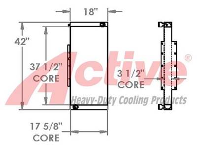 JCB 722 Radiator for a JCB 722 Articulated Dump Truck