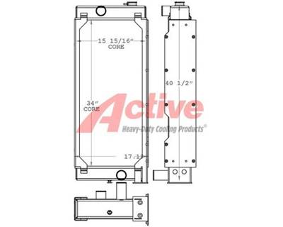 John Deere 200C LC Radiator for a John Deere 200CLC