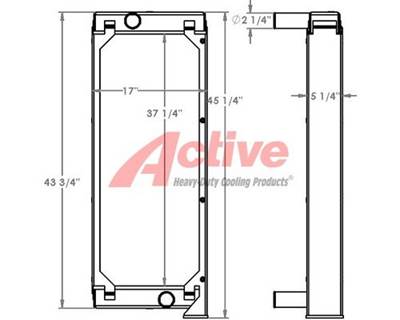 John Deere 240D Radiator