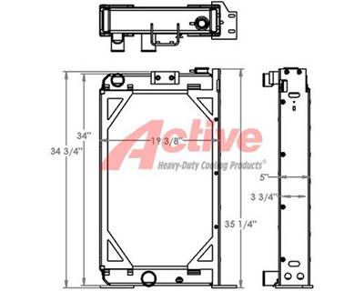 John Deere 550G Radiator