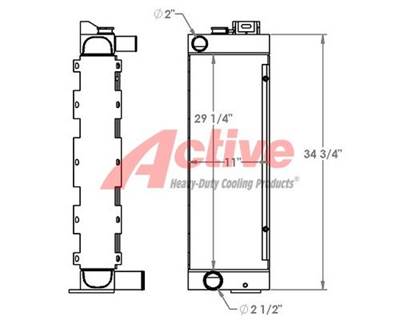 John Deere 550J Radiator