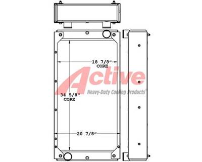 John Deere 624J Radiator