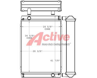 John Deere 644K Radiator