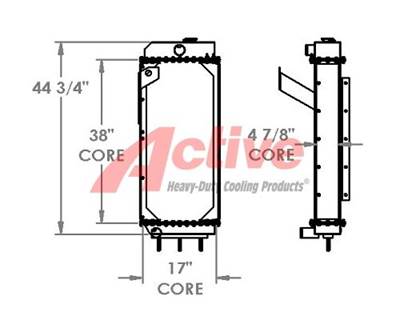 John Deere 655 Radiator