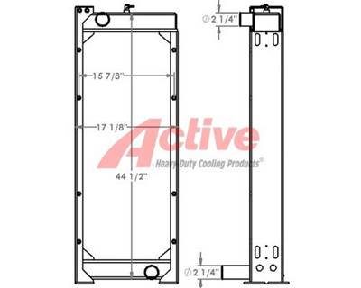 John Deere 672 Radiator