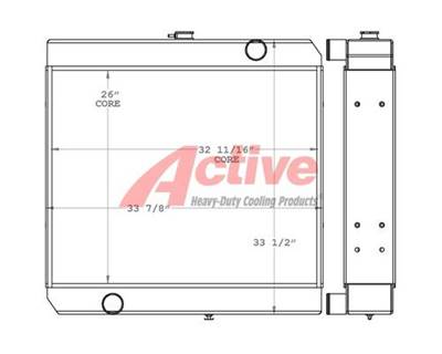 John Deere 690E LC Radiator for a John Deere 690E-LC Excavator