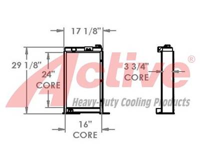 John Deere 710D Radiator