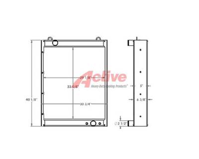 John Deere 744K Radiator