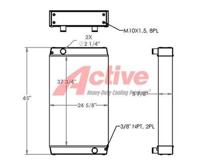John Deere 772G Radiator