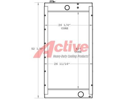 John Deere PowerTech Radiator for a John Deere PowerTech 6125HR070 Engine