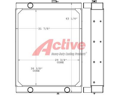 John Deere PowerTech Radiator for a John Deere Powertech Engine