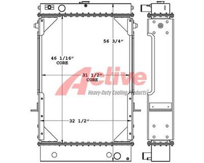 Kawasaki 80ZIV Radiator for a Kawasaki 80Z-IV Wheel Loader