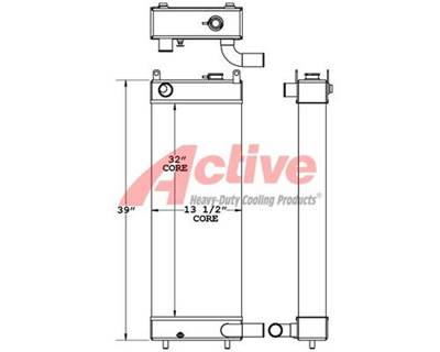 Komatsu 228 Radiator