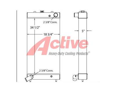 Komatsu D61 Radiator