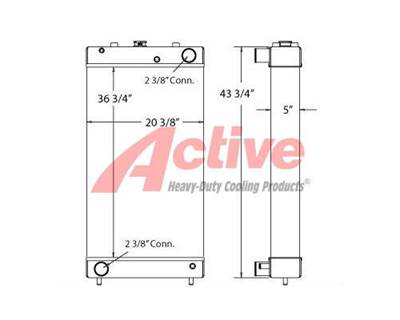 Komatsu D65EX-15E0 Radiator for a Komatsu D65EX15E0