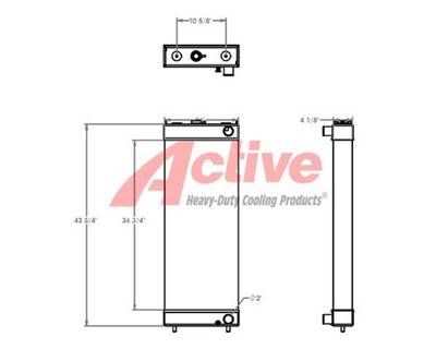 Komatsu PC138US LC-10 Radiator for a Komatsu PC138USLC-10