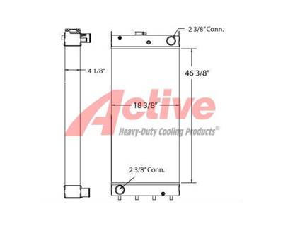 Komatsu PC400LC-7E0 Radiator for a Komatsu PC400-7E0 (S/N 60001-up & A87001-up)