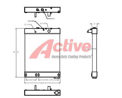 Komatsu WA450-2 Radiator