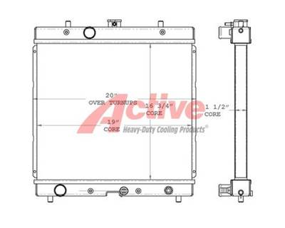 Kubota Radiator for a Kubota E50 Rough Terrain Forklift