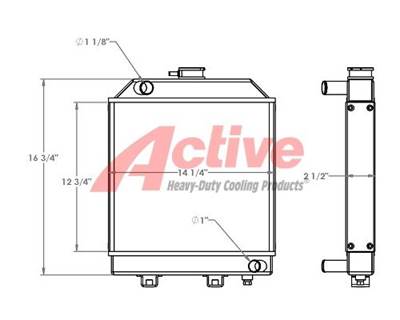 Kubota F2100 Mower Radiator