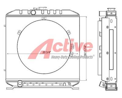 Kubota V2403T Radiator