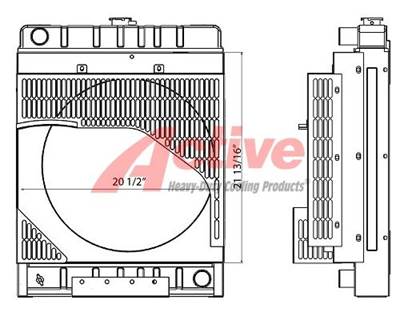 Kubota V3300 Radiator for a Kubota V3300 High Fan