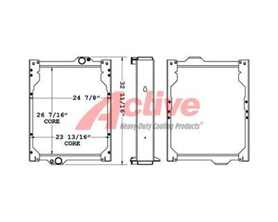 Massey Ferguson Radiator for a Massey Ferguson MF7485