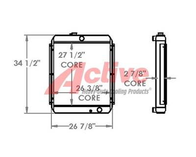 Multiquip Radiator for a Whisperwatt DCA70SSJU