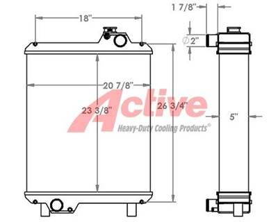 New Holland TV145 Radiator